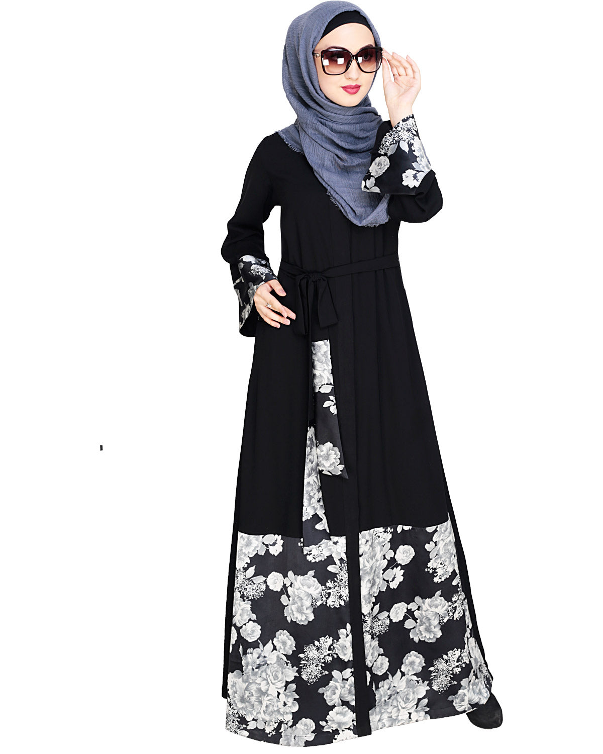 Premium Satin Abaya Black
