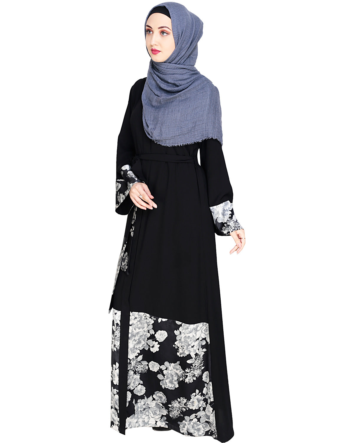 Premium Satin Abaya Black