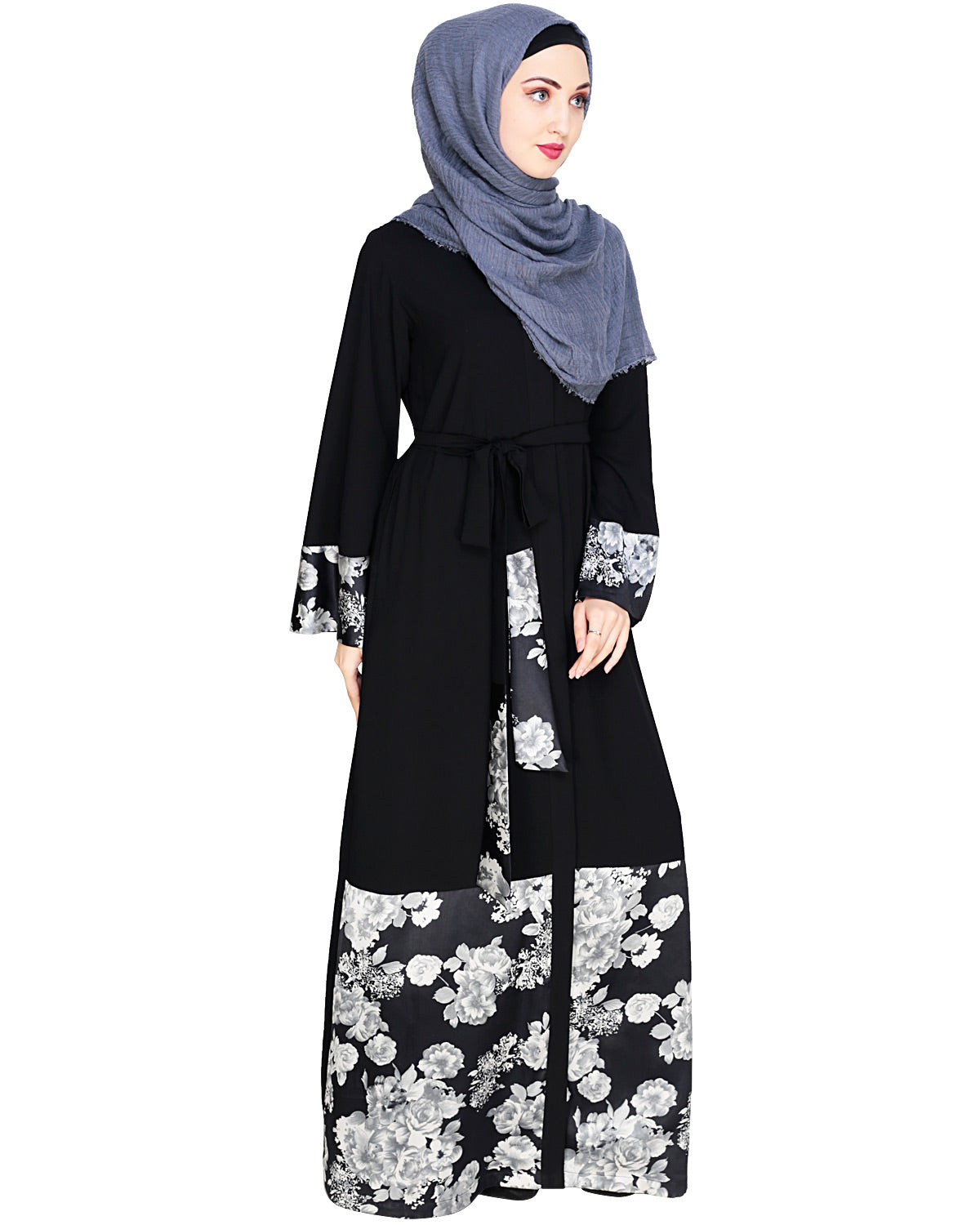 Premium Satin Abaya Black