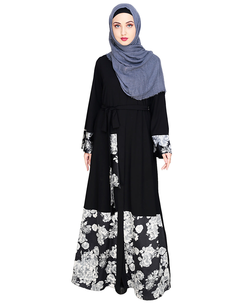 Premium Satin Abaya Black
