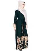 Premium Satin Abaya Green