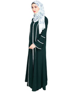 Snazzy Lace Abaya Black
