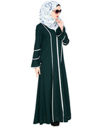 Snazzy Lace Abaya Black