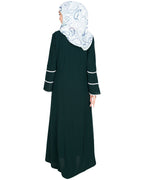 Snazzy Lace Abaya Black