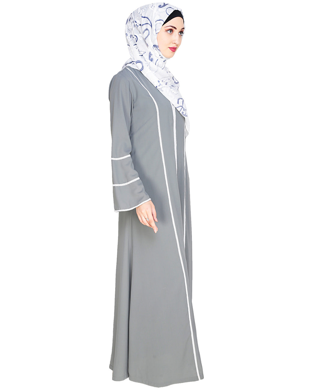 Snazzy Lace Abaya Green