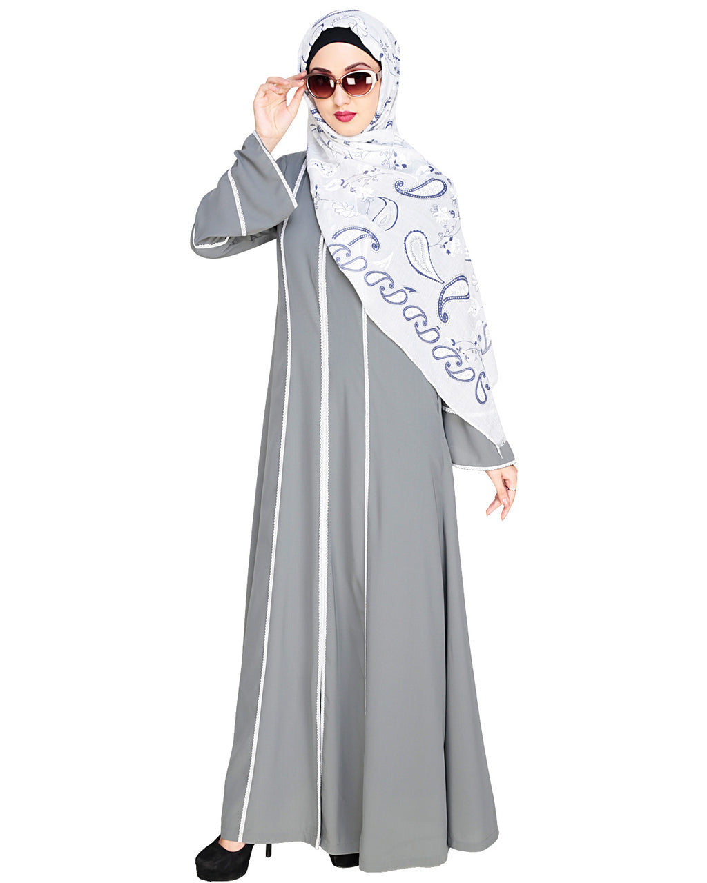 Snazzy Lace Abaya Green