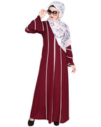 Snazzy Lace Abaya Purple
