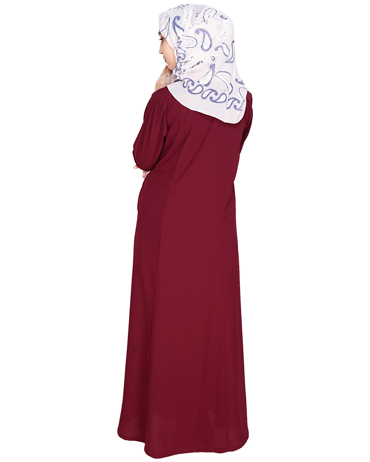 Snazzy Lace Abaya Purple