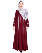 Snazzy Lace Abaya Purple