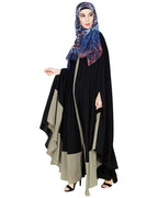 Colour Block Irani Kaftan Black