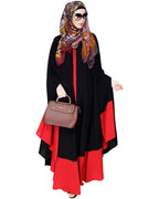 Colour Block Black Irani Kaftan Black