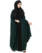 Delicate Embroidered Irani Kaftan Green