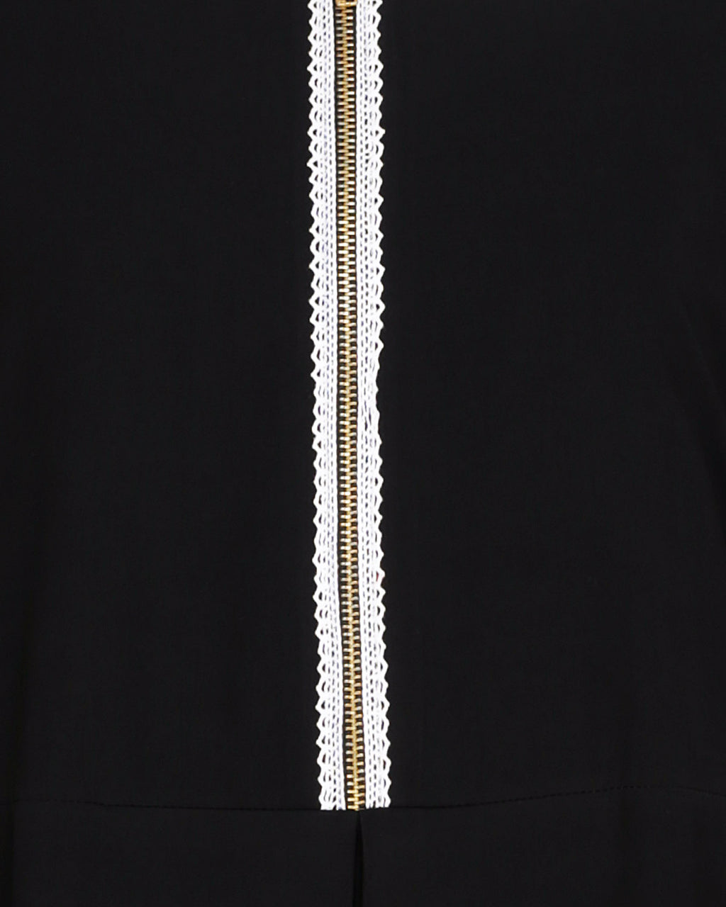 Graceful Lacy Abaya Black