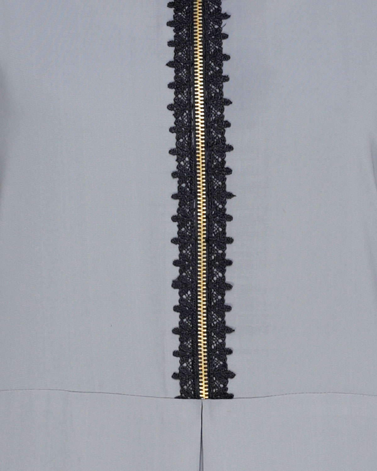 Graceful Lacy Abaya Grey