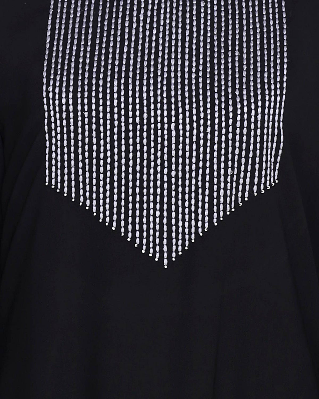 Whimsical Embroidered Dubai Style Abaya Black