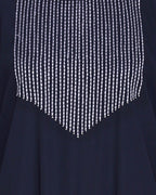 Whimsical Embroidered Dubai Style Abaya Grey