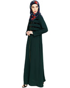 Enticing Stripes Abaya Green