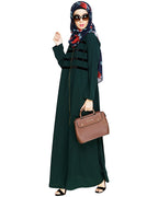 Enticing Stripes Abaya Green