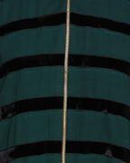 Enticing Stripes Abaya Green
