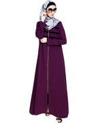 Enticing Stripes Abaya Purple