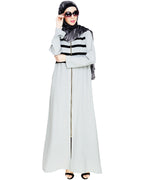 Enticing Stripes Abaya Sage Green