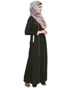 Panelled Abaya Olive