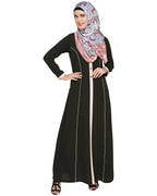 Panelled Abaya Olive