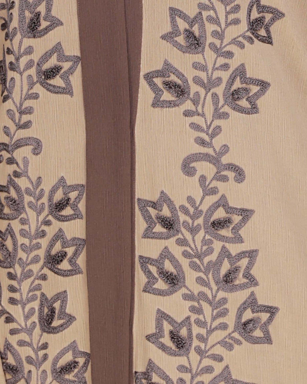 Bedazzled Dubai Style Abaya Brown