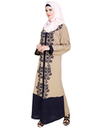 Bedazzled Dubai Style Abaya Dark Blue