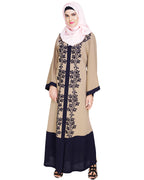 Bedazzled Dubai Style Abaya Dark Blue