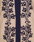 Bedazzled Dubai Style Abaya Dark Blue