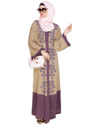 Bedazzled Dubai Style Abaya Mauve