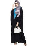 Colour Blocked Black Kaftan Teal Blue