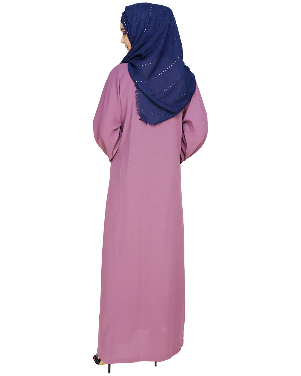 Exquisite Dubai Style Abaya Mauve