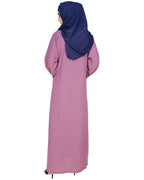 Exquisite Dubai Style Abaya Mauve