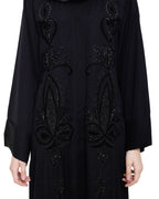 Glitzy Black Dubai Style Abaya Black