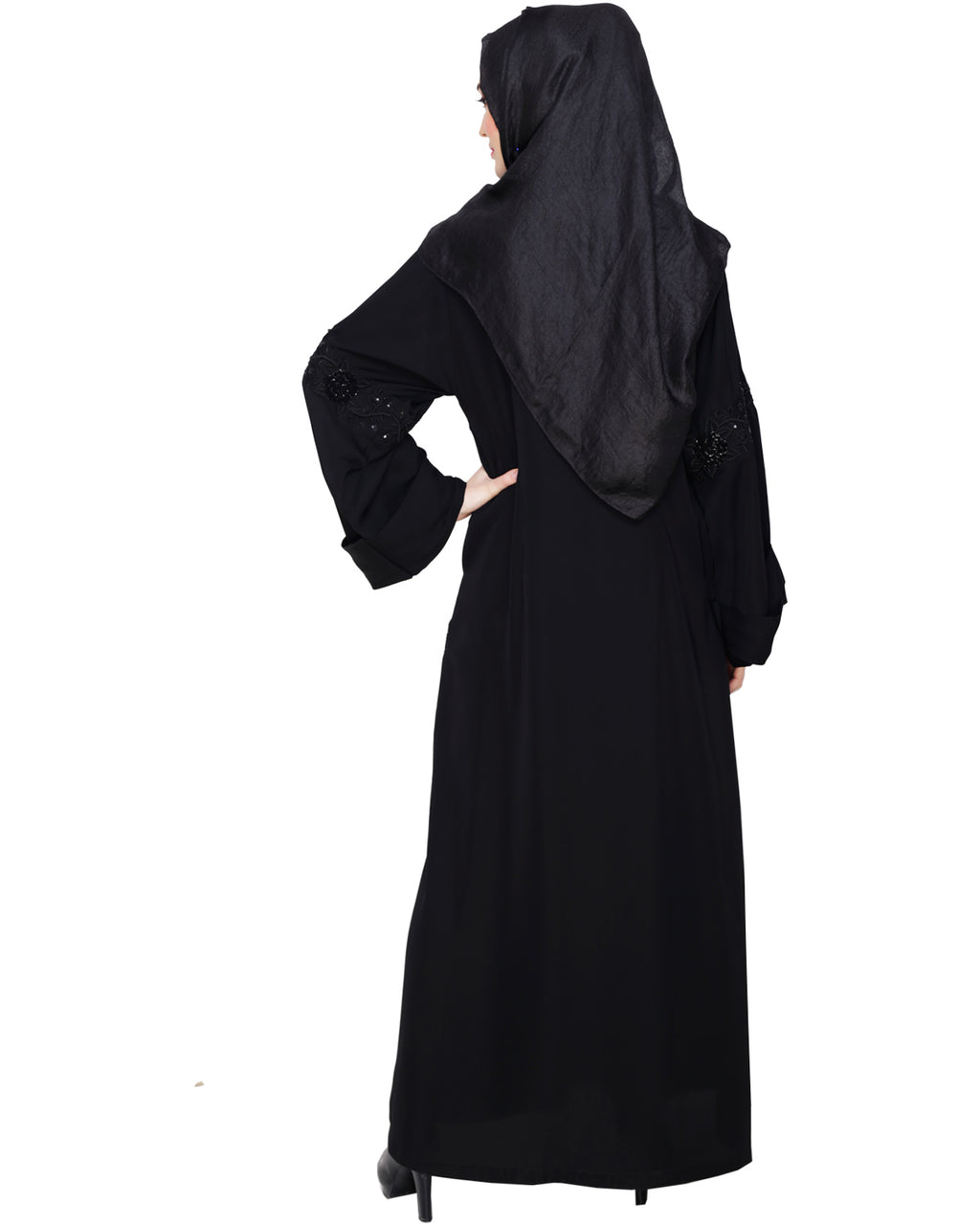 Lavish Dubai Style Abaya Black