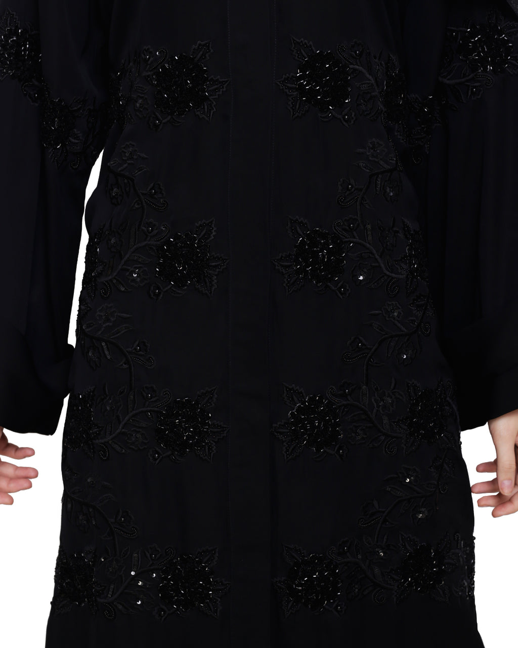 Lavish Dubai Style Abaya Black