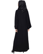 Magnificient Black Dubai Style Abaya Black