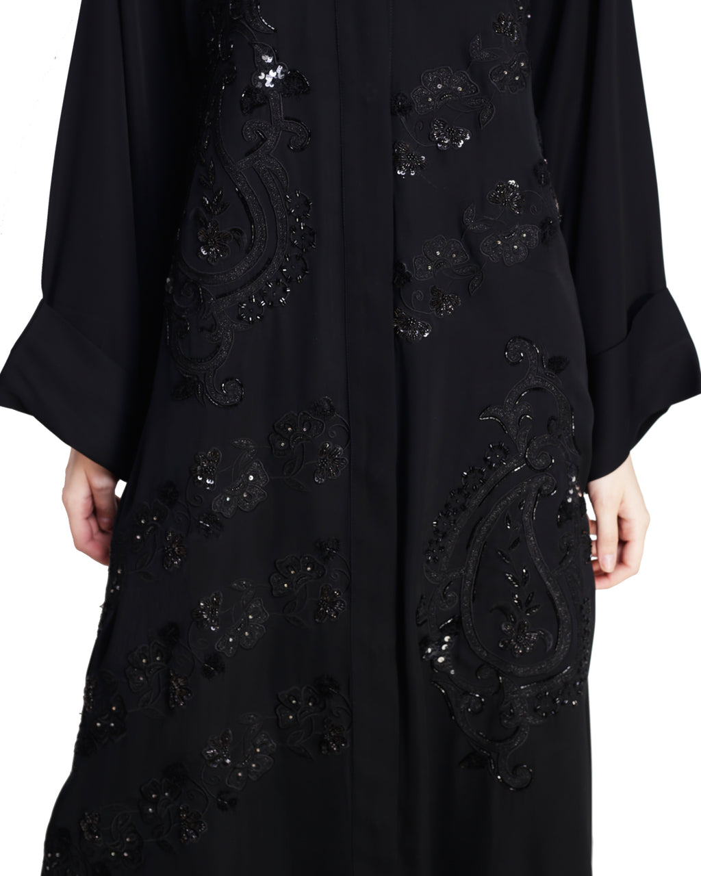 Regal Dubai Style Abaya Black
