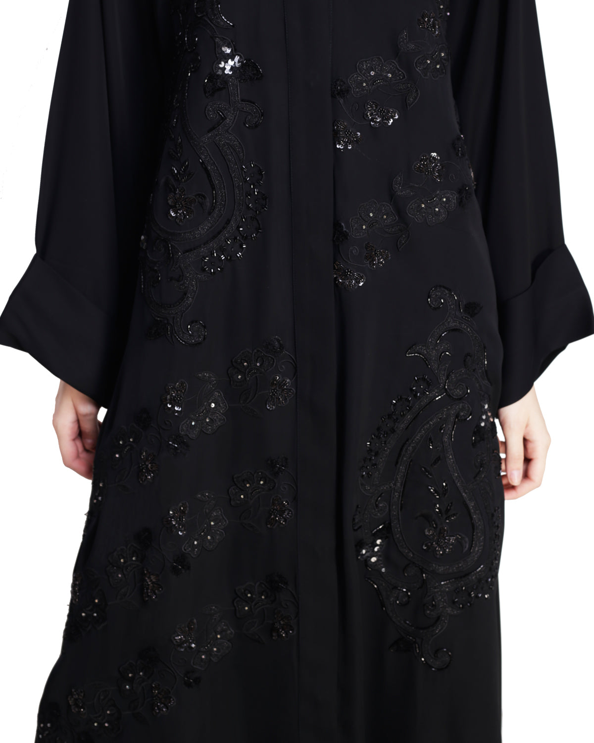 Regal Dubai Style Abaya Black