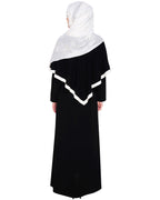 Fancy Cape Abaya Black