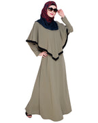 Fancy Cape Abaya Dead Mint