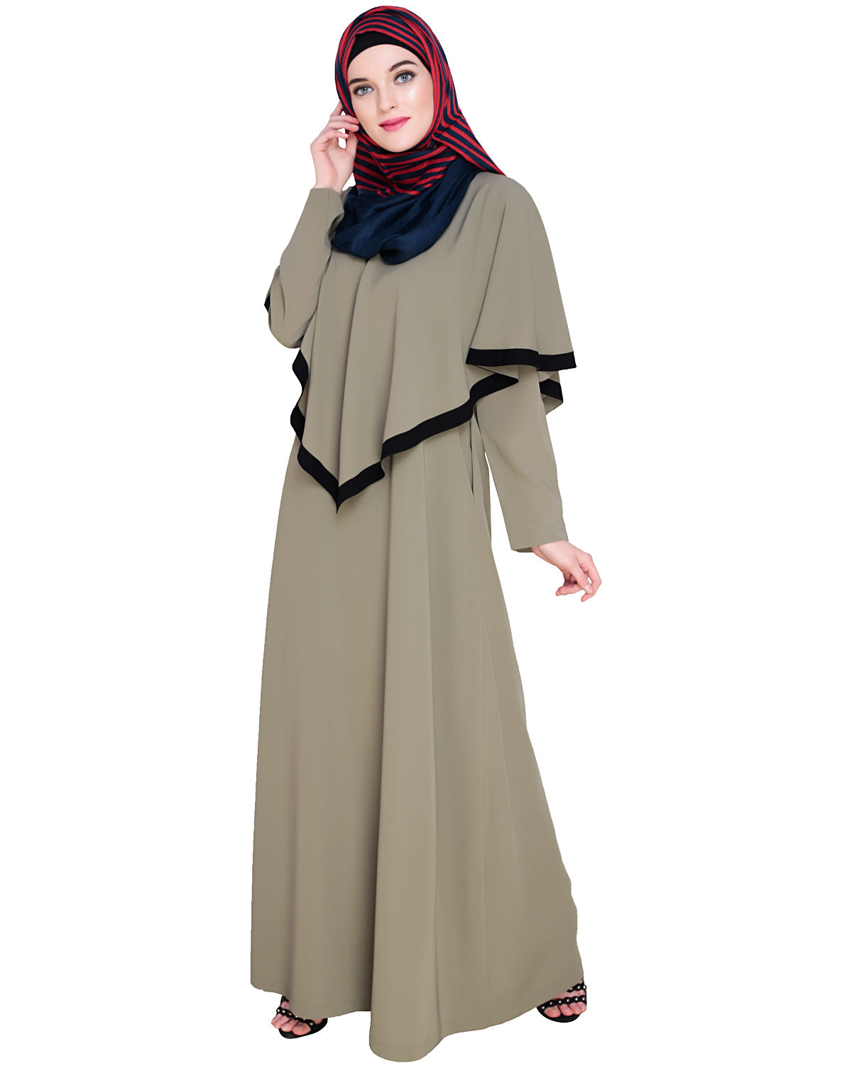 Fancy Cape Abaya Dead Mint