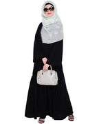 Fringe Lace Abaya Black