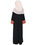 Dazzling Zip-Up Abaya Brick