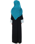 Dazzling Zip-Up Abaya Sage Green