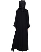 Multicolour Posh Stone Black Dubai Style Abaya Black