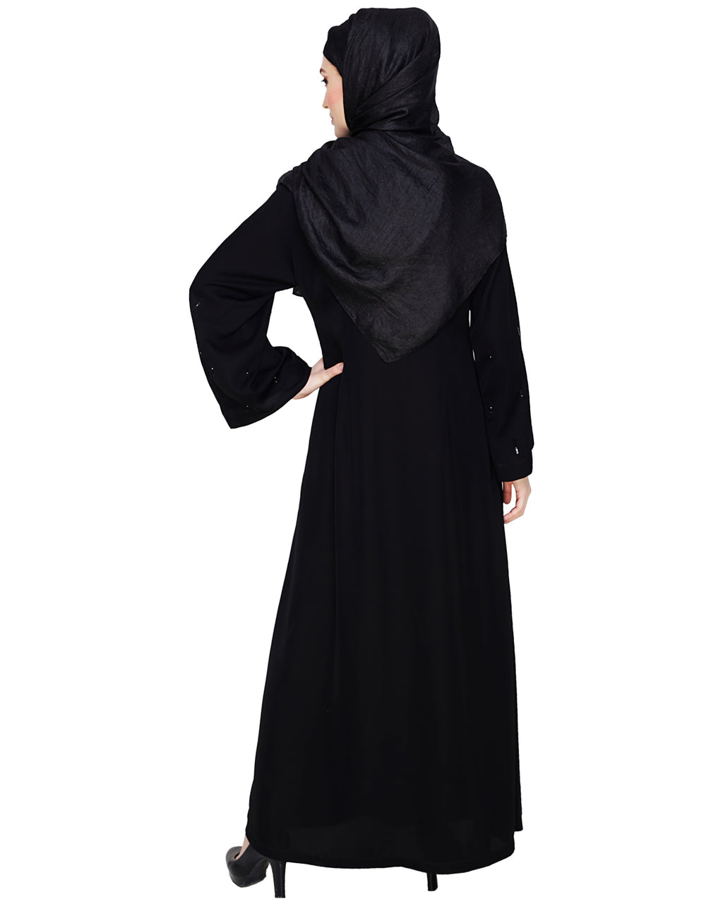 Stardust Dubai Style Abaya Black XS