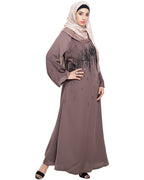 Stardust Dubai Style Abaya Brown